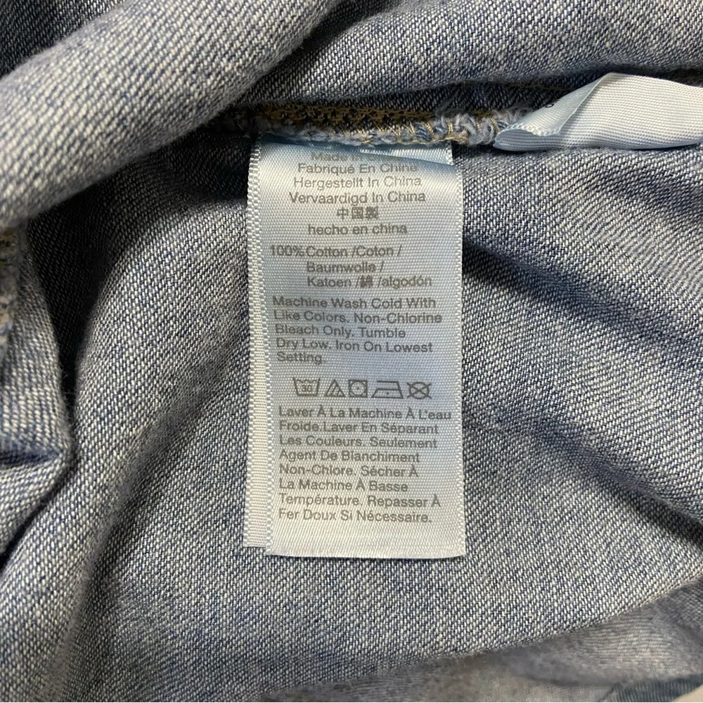 Madewell Denim Chambray Utility Button-up Collared Shirtdress - Picture 6 of 6